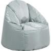 Urban Lifestyle Structured Canvas Round Back Bean Bag Chair, Royal Blue (NK658242)(Grey)