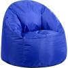 Urban Lifestyle Structured Canvas Round Back Bean Bag Chair, Royal Blue (NK658242)(Royal Blue)