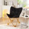 Urban Lifestyle Mongolian Butterfly Chair, Black(Black)