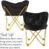 Urban Lifestyle Mongolian Butterfly Chair, Black(Black)