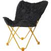Urban Lifestyle Mongolian Butterfly Chair, Black(Black)