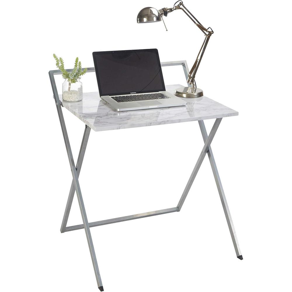 imageUrban Lifestyle Compact Folding Desk WoodWhite Marble