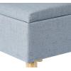 Urban Lifestyle Linen Storage Ottoman, Grey(Grey)