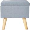 Urban Lifestyle Linen Storage Ottoman, Grey(Grey)