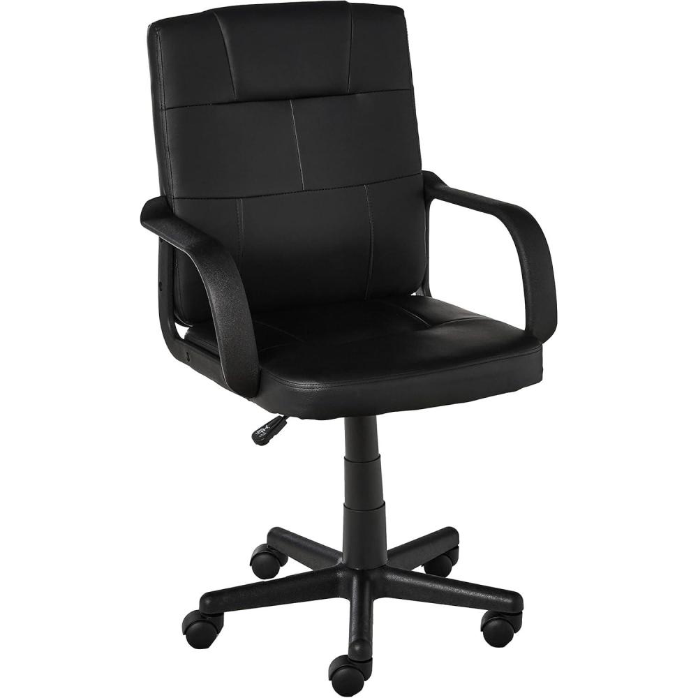 imageUrban Lifestyle Tufted Leather Executive Office Chair Black
