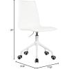 Urban Lifestyle Linen Swivel Chair, White