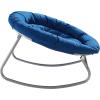 Urban Lifestyle Rocking Saucer Chair,Microfiber, Navy Blue(Navy Blue)
