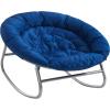 Urban Lifestyle Rocking Saucer Chair,Microfiber, Navy Blue(Navy Blue)