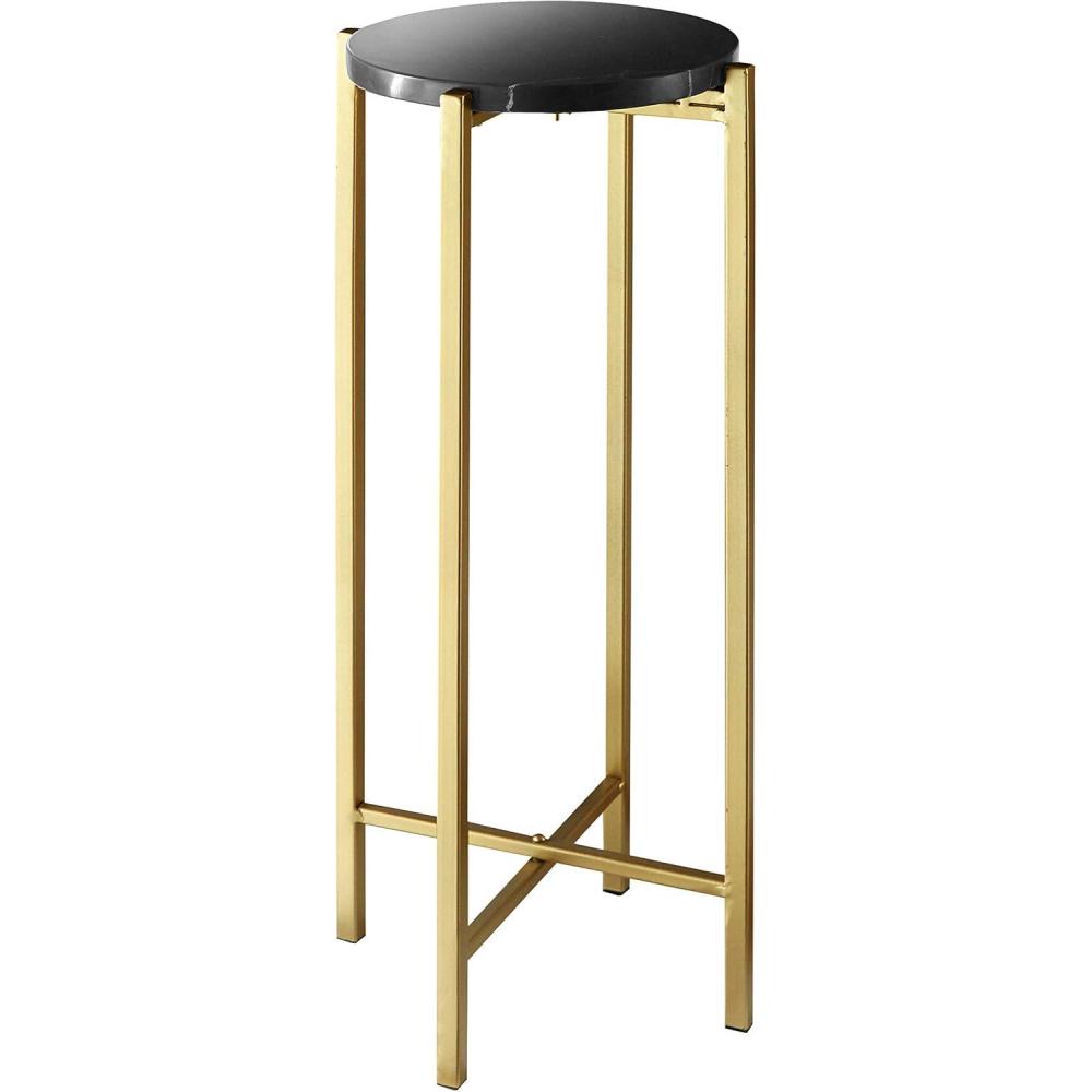 image:imageUrban Lifestyle Marble Side Drink Table Black 85 in x 85 in x 225 inBlack