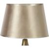 Urban Lifestyle Brass Metallic Teardrop Base Table Lamp with Gold Shade