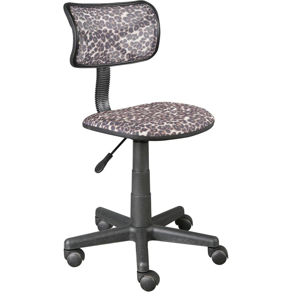 image:imageUrban Lifestyle Printed Rolling Task Chair Love Chair Mesh 21D x 21W x 28H inLeopard