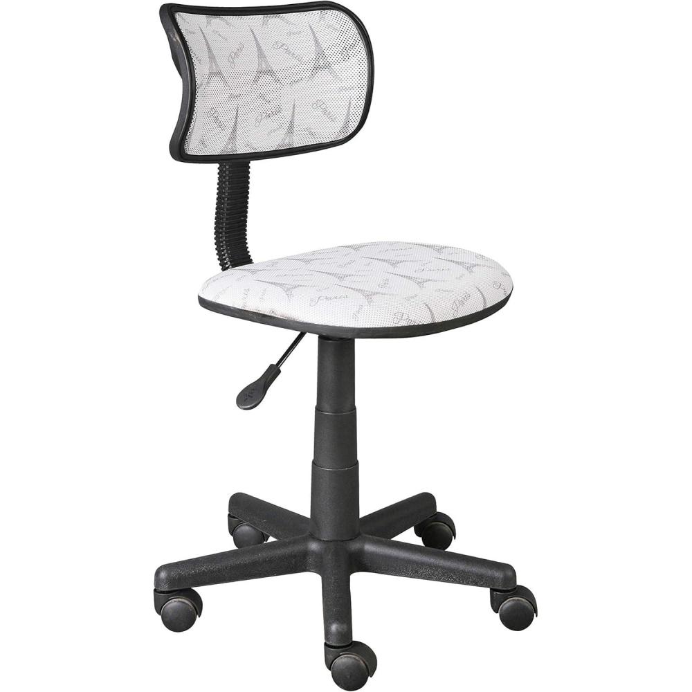 image:imageUrban Lifestyle Printed Rolling Task Chair Love Chair Mesh 21D x 21W x 28H inParis