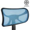 Urban Lifestyle Printed Rolling Task Chair, Love Chair Mesh 21D x 21W x 28H in(Cyan Blue)