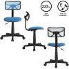 Urban Lifestyle Printed Rolling Task Chair, Love Chair Mesh 21D x 21W x 28H in(Cyan Blue)