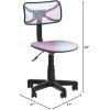 Urban Lifestyle Printed Rolling Task Chair, Love Chair Mesh 21D x 21W x 28H in(Good Vibes)