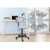 Urban Lifestyle Printed Rolling Task Chair, Love Chair Mesh 21D x 21W x 28H in(Grey Chevron)