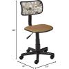Urban Lifestyle Printed Rolling Task Chair, Love Chair Mesh 21D x 21W x 28H in(Love Logo)