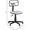 Urban Lifestyle Printed Rolling Task Chair, Love Chair Mesh 21D x 21W x 28H in(Marble)