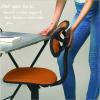 Urban Lifestyle Printed Rolling Task Chair, Love Chair Mesh 21D x 21W x 28H in(Orange)