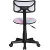 Urban Lifestyle Printed Rolling Task Chair, Love Chair Mesh 21D x 21W x 28H in(Tiedye)