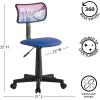Urban Lifestyle Printed Rolling Task Chair, Love Chair Mesh 21D x 21W x 28H in(Vibes)