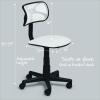 Urban Lifestyle Printed Rolling Task Chair, Love Chair Mesh 21D x 21W x 28H in(White)