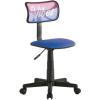 Urban Lifestyle Printed Rolling Task Chair, Love Chair Mesh 21D x 21W x 28H in(Vibes)