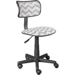 Urban Lifestyle Printed Rolling Task Chair, Love Chair Mesh 21D x 21W x 28H in(Grey Chevron)