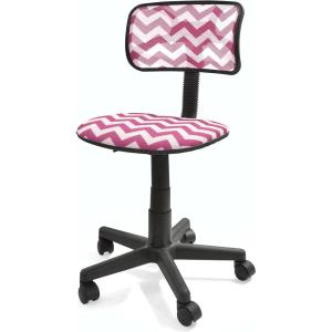 Urban Lifestyle Printed Rolling Task Chair, Love Chair Mesh 21D x 21W x 28H in(Pink Chevron)