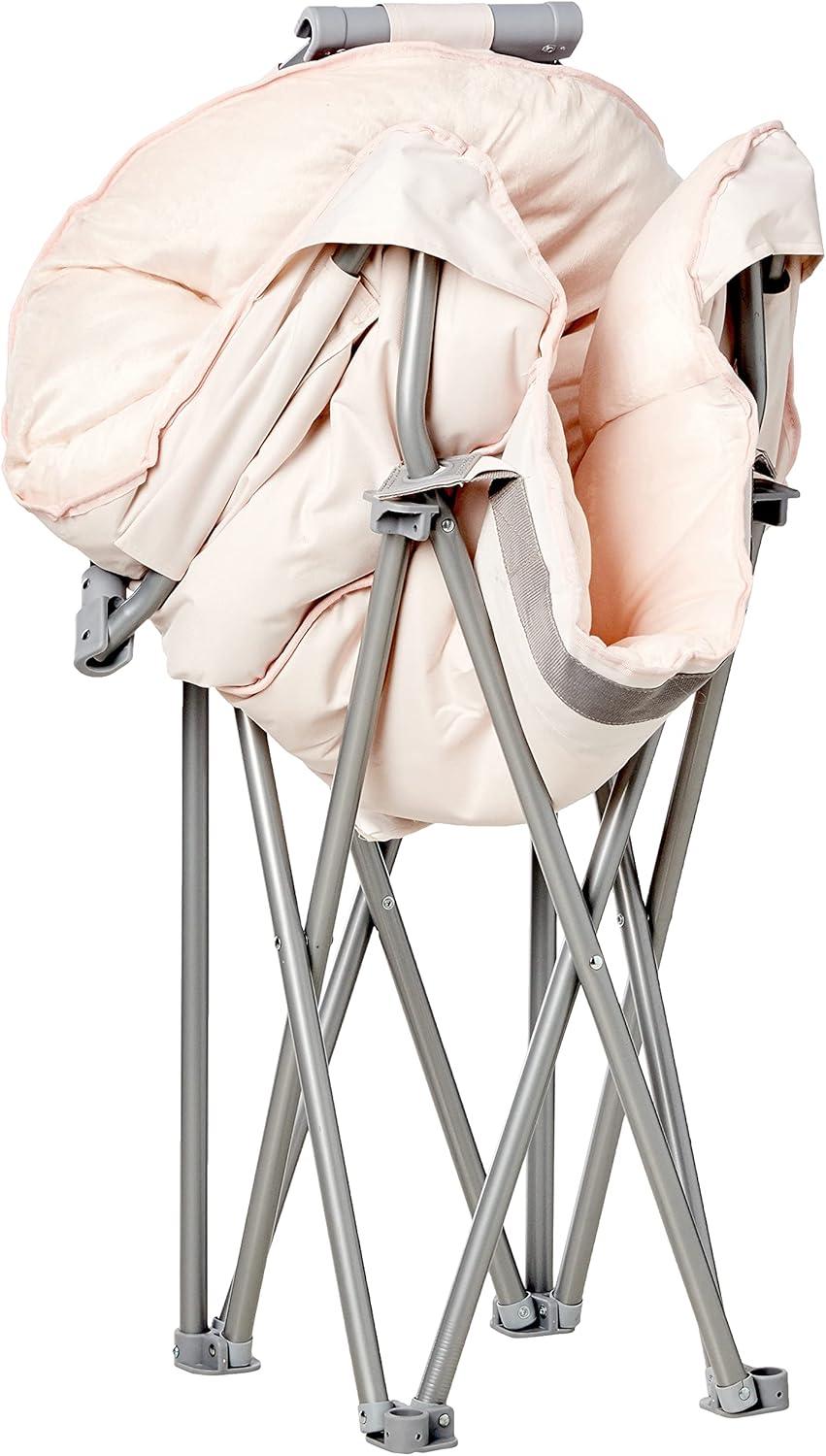 image:imageUrban Shop Sherpa Club Chair Black 318D x 287W x 354H inBlush