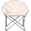Urban Shop Sherpa Club Chair, Black 31.8D x 28.7W x 35.4H in(Blush)