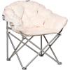 Urban Shop Sherpa Club Chair, Black 31.8D x 28.7W x 35.4H in(Blush)