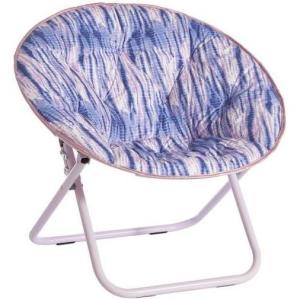 Urban Lifestyle Tie dye Saucer Chair, Purple Shibori